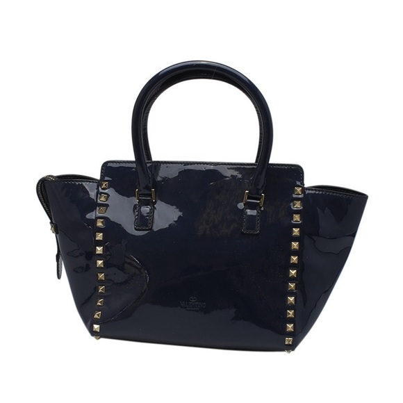 Valentino Rockstud Dark Blue tote bag - Picture 5 of 10